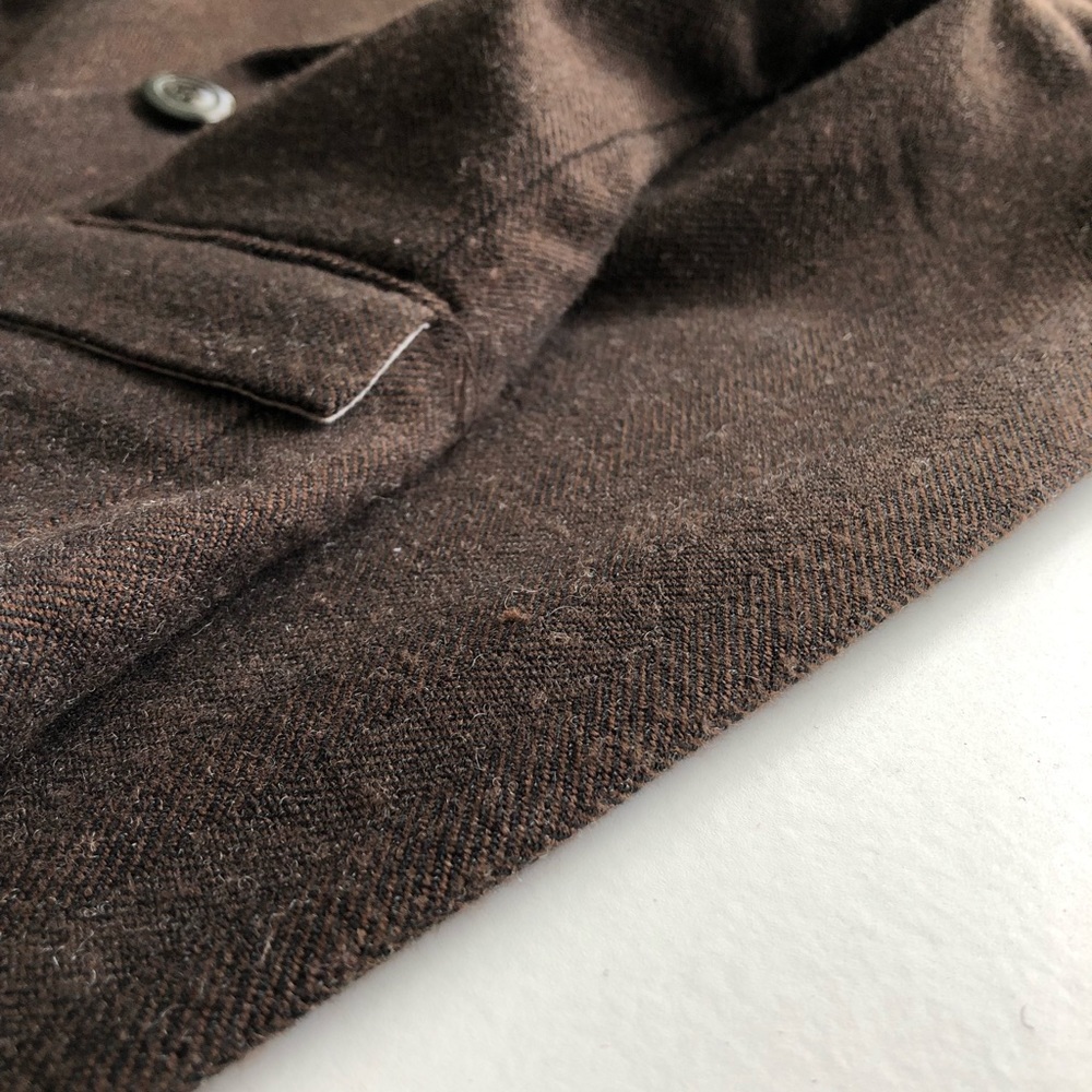 FANG Brown Acrylic Wool Blazer Size M Juniors - Picture 13 of 16